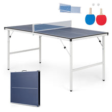 Load image into Gallery viewer, Folding Table Tennis Table, Portable Ping Pong Desk
