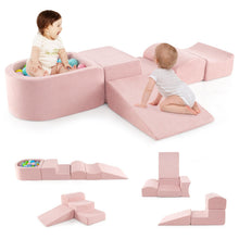Load image into Gallery viewer, 5-Piece Climb and Crawl Playset with Ball Pit for Kids (Ocean Balls Not Included)
