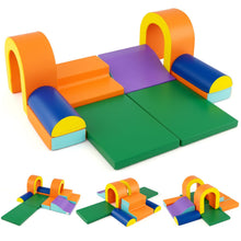 Load image into Gallery viewer, 10-Piece Foam Climbing Blocks for Crawling Climbing and Sliding
