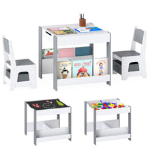 Load image into Gallery viewer, Kids Table and Chairs Set Toddler Wooden Activity Desk
