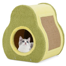 Load image into Gallery viewer, Cat House, Cute Cats Condo with Scratching Board, 35 x 33 x 40 cm
