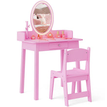 Load image into Gallery viewer, Kids Vanity Table and Chair Set
