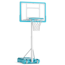 Load image into Gallery viewer, Adjustable Basketball Hoop and Stand, 1.43-1.71m Basketball Goal with 83 cm Shatterproof Backboard
