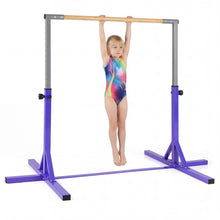 Load image into Gallery viewer, Gymnastics Training Bar, 85-145cm/90-150cm Height Adjustable Horizontal Kip Bars with Non-slip Pads
