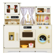 Load image into Gallery viewer, Kids Wooden Kitchen, Pretend Play Kitchen with Stoves
