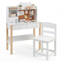 Load image into Gallery viewer, Wooden Student Study Table with Drawers
