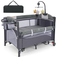 Load image into Gallery viewer, 5-in-1 Portable Baby Bed Playard with Changing Table

