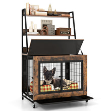 Load image into Gallery viewer, Dog Crate Furniture with Storage Shelves
