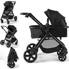 Load image into Gallery viewer, Baby Stroller, Foldable Toddler Pushchair with Adjustable Backrest/Canopy/Handle and Storage Bag
