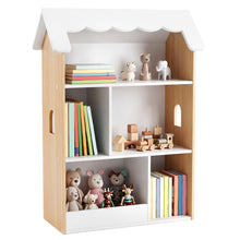 Load image into Gallery viewer, Kids Bookshelf, 3-Tier Wooden Toddler Book Toy Organizer
