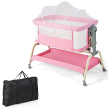 Load image into Gallery viewer, Baby Bassinet with Net with 6 Adjustable Heights
