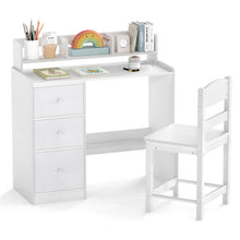 Load image into Gallery viewer, Wooden Student Study Table with 3 Drawers
