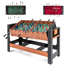Load image into Gallery viewer, Swivel Game Table 2-in-1 Foosball and Pool Combo Space-saving
