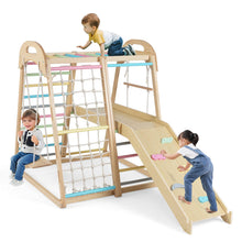 Load image into Gallery viewer, 8-in-1 Jungle Gym Wooden Montessori Climber Playset
