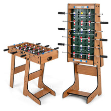 Load image into Gallery viewer, Folding Football Table, Free Standing Foosball Soccer Game
