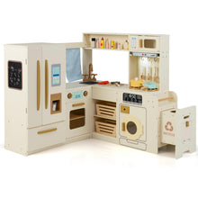 Load image into Gallery viewer, Corner Kitchen Playset with Large Fridge for Toddlers 3+ Years Old
