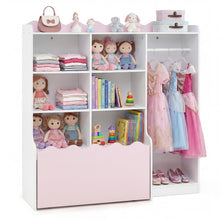 Load image into Gallery viewer, Kids Dress up Storage Wardrobe, Children Toy Storage Organizer
