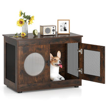Load image into Gallery viewer, Dog Crate Furniture, Wooden Dog Cage with Chew-proof Metal Mesh
