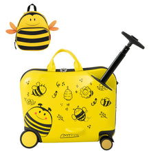 Load image into Gallery viewer, 2 Pieces Kids Luggage Set with Spinner Wheels and Anti-Lose Rope
