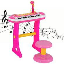 Load image into Gallery viewer, 31 Keys Kids Piano and Stool with Adjustable Microphone
