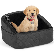 Load image into Gallery viewer, Dog Car Seat, Soft Travel Dog Booster Seat with Safety Straps
