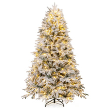 Load image into Gallery viewer, 180 cm Artificial Christmas Tree Pre-lit Hinged Xmas Tree with 270 Warm White LED Lights
