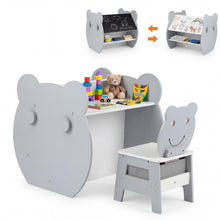 Load image into Gallery viewer, Toddler Table and Chair Set, 3 in 1 Activity Table with Reversible Whiteboard &amp; Chalkboard
