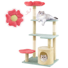 Load image into Gallery viewer, Cat Tree, Multi-Level Cat Tower with Sisal Scratching Posts(123cm Tall)
