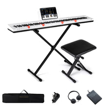 Load image into Gallery viewer, 88 Key Digital Piano Keyboard, Full Size Electric Piano with Adjustable Stand &amp; Stool
