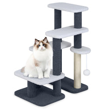 Load image into Gallery viewer, Cat Stairs, 2-in-1 Cat Tree Tower Pet Steps with Sisal Scratching Posts

