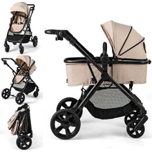 Load image into Gallery viewer, Baby Stroller, Foldable Toddler Pushchair with Adjustable Backrest/Canopy/Handle and Storage Bag
