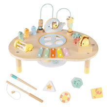 Load image into Gallery viewer, 7-in-1 Toddler Activity Table Montessori Sensory Toy for 12 Month+ Wooden Musical Play Table
