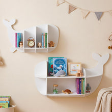 Load image into Gallery viewer, Space Saving Children Wooden Wall Shelves Organizer Display Storage Rack
