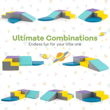 Load image into Gallery viewer, 4 Pieces Kids Climb &amp; Crawl Play Equipment, Multifunctional Toddler Activity Set
