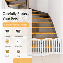 Load image into Gallery viewer, Freestanding Dog Gate with Wooden Frame and Metal Hinges
