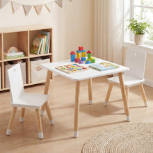 Load image into Gallery viewer, Kids Table and Chair Set, Children Activity Table with 2 Chairs

