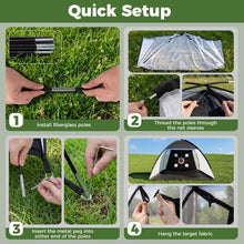 Load image into Gallery viewer, Golf Practice Net, 10x7ft Golf Hitting Net with Foldable Tri-Turf Mat
