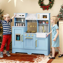 Load image into Gallery viewer, Children Cooking Chef Role Playset with Cabinets &amp; Utensils for Boys Girls
