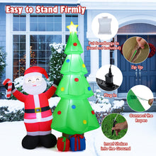 Load image into Gallery viewer, 8 Feet Inflatable Christmas Tree with Santa Claus &amp; Gift Boxes
