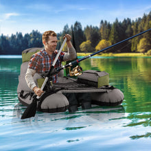 Load image into Gallery viewer, Inflatable Fishing Float Tube Portable Fishing Boat with Shoulder Straps
