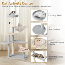 Load image into Gallery viewer, Cat Tree, Multi-Level Cat Tower with Sisal Scratching Posts
