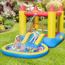 Load image into Gallery viewer, Inflatable Bounce House, Kids Water Park Wet Dry with Splash Pool, Water Slide
