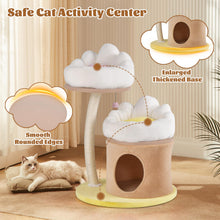 Load image into Gallery viewer, Cat Tree, 83cm Cute Cat Tower with Sisal Scratching Post, Washable Padded Top Perch, Cat Condo, Interactive Ball
