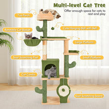 Load image into Gallery viewer, Cat Tree, 160cm Multi-Level Tall Cat Tower with Sisal Scratching Posts &amp; Board
