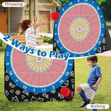 Load image into Gallery viewer, Giant Kick Darts Game with 4 Soccer Balls
