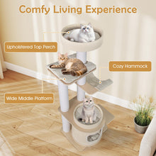 Load image into Gallery viewer, Cat Tree, Tall Multi-Layer Cats Tower with Comfy Padded Top Perch
