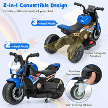 Load image into Gallery viewer, Kids Electric Motorbike, 6V Toddler Ride on Motorcycle with 2/3-Wheel Modes
