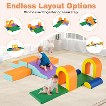 Load image into Gallery viewer, 10-Piece Foam Climbing Blocks for Crawling Climbing and Sliding
