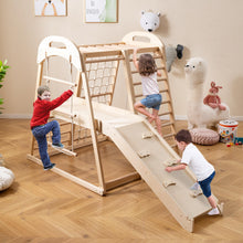 Load image into Gallery viewer, 8-in-1 Jungle Gym Wooden Montessori Climber Playset
