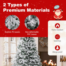 Load image into Gallery viewer, 180 cm Artificial Christmas Tree Pre-lit Hinged Xmas Tree with 270 Warm White LED Lights
